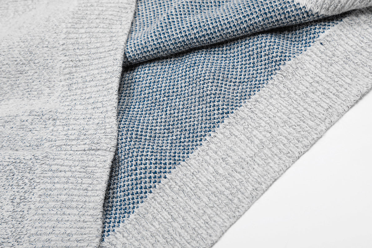 Geometric Textured | Knit Zip Jacket - OMYGOODS
