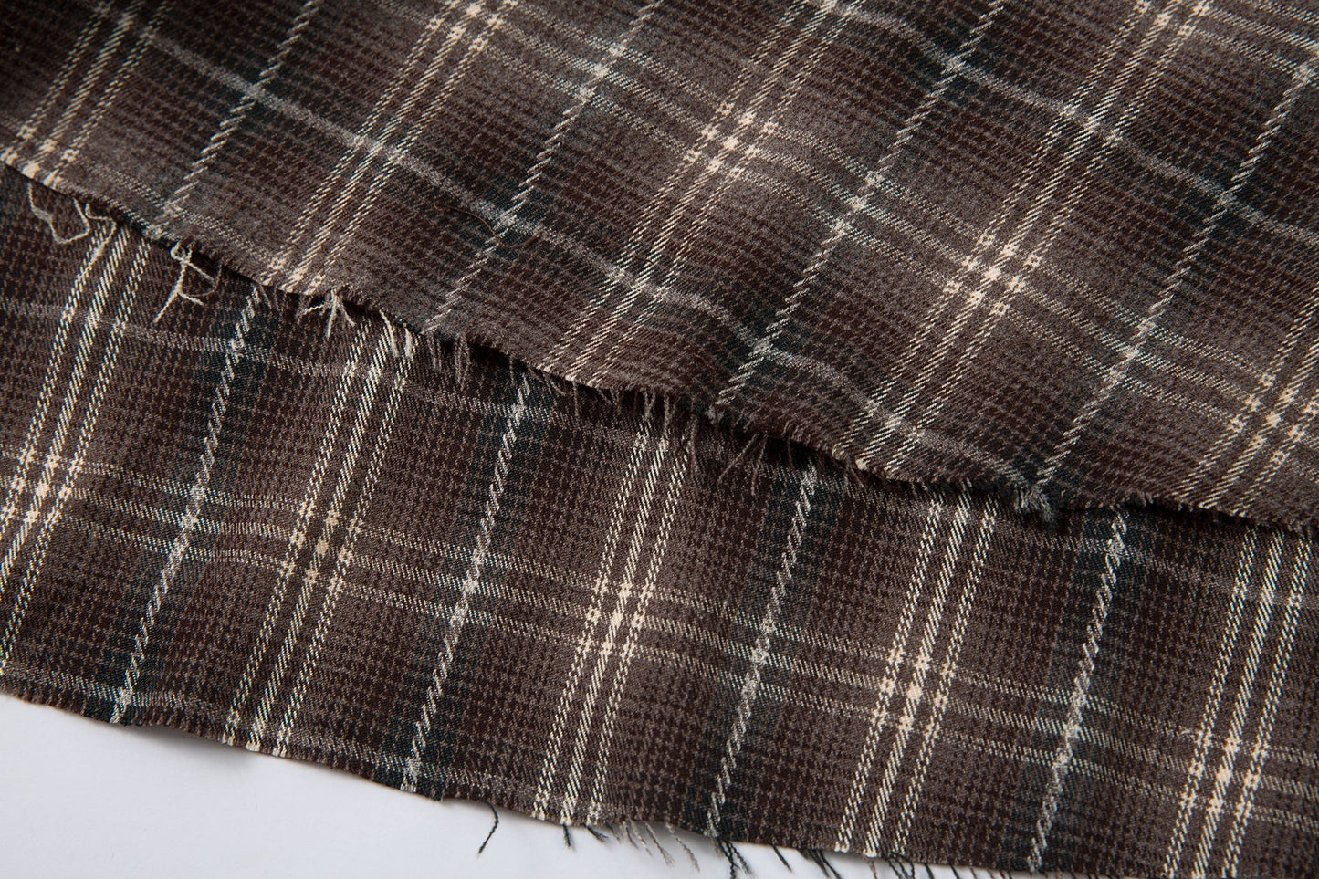 Vintage Plaid Contrast | Layered Sweatshirt