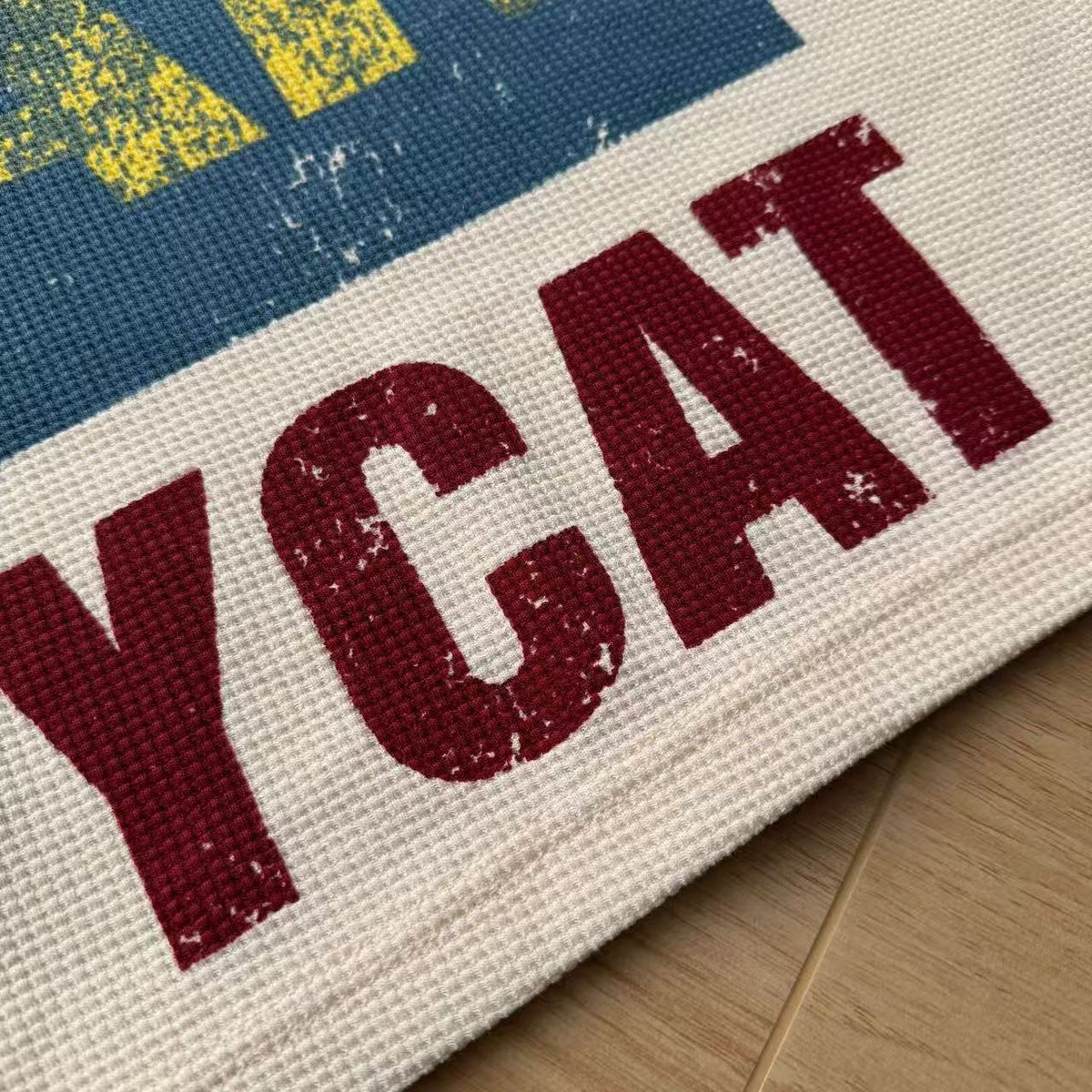 Streetwear Waffle Knit Slogan Print T-Shirt - OMYGOODS