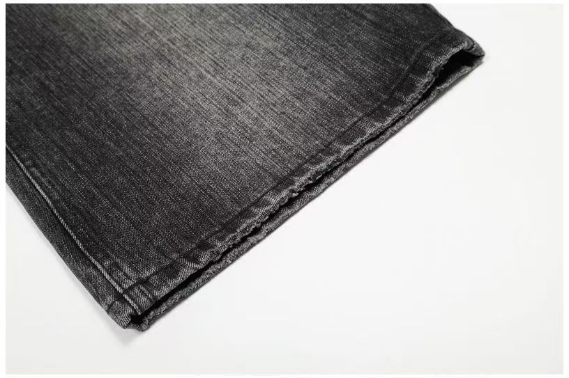 Vintage Faded Black Wide-Leg Baggy Jeans - OMYGOODS