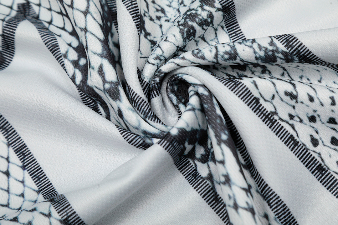Jersey Style Snake Print T-Shirt - A Bold Athletic Look