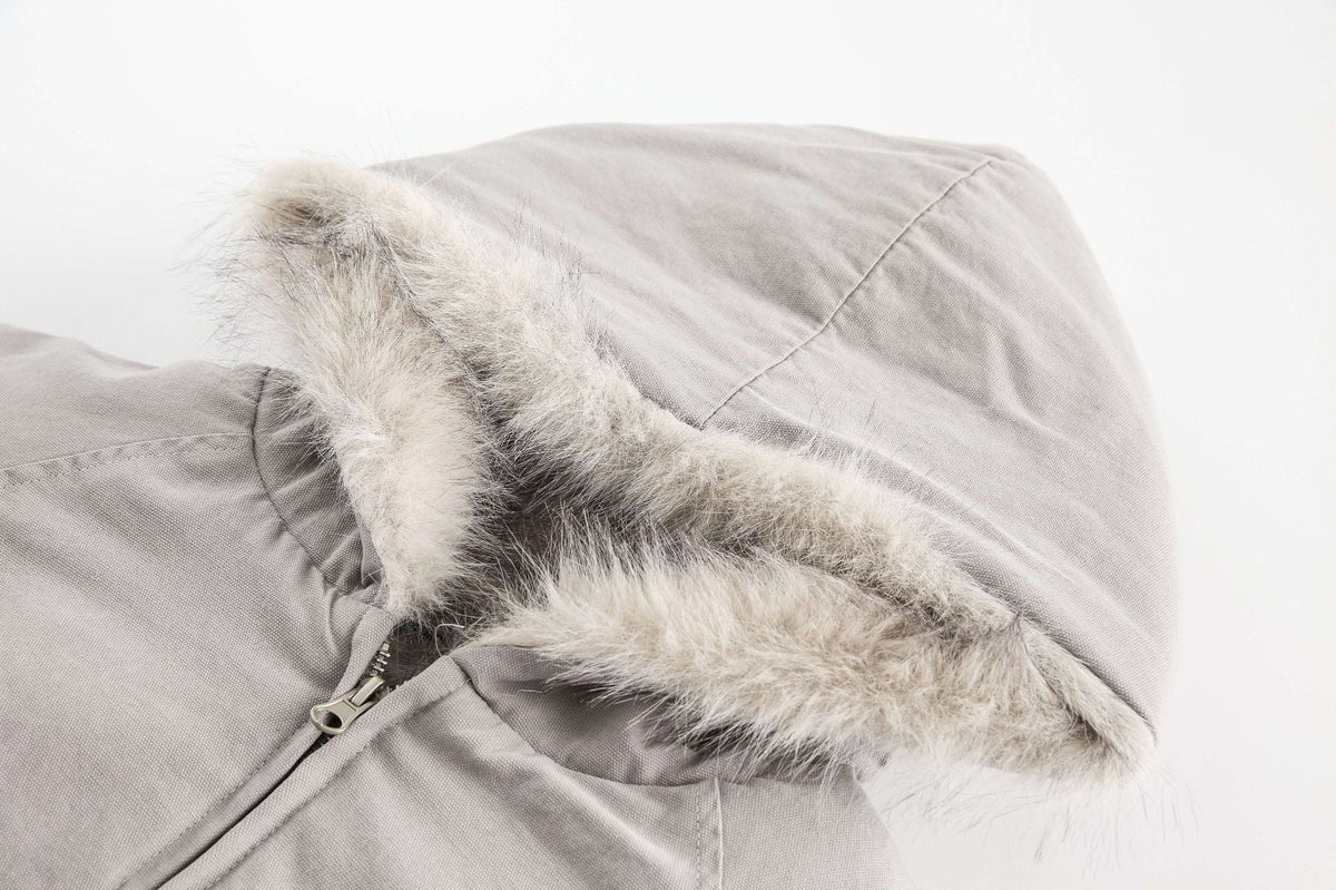 Spliced Fur | Hooded Quilted Jacket - OMYGOODS