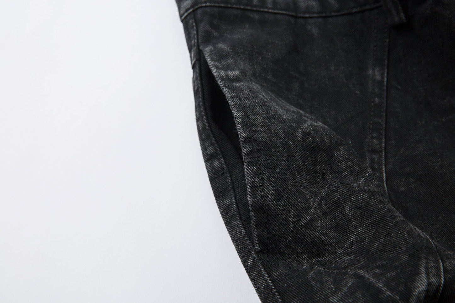 High Street Functional Structured Design Tie-Dye Baggy Jeans