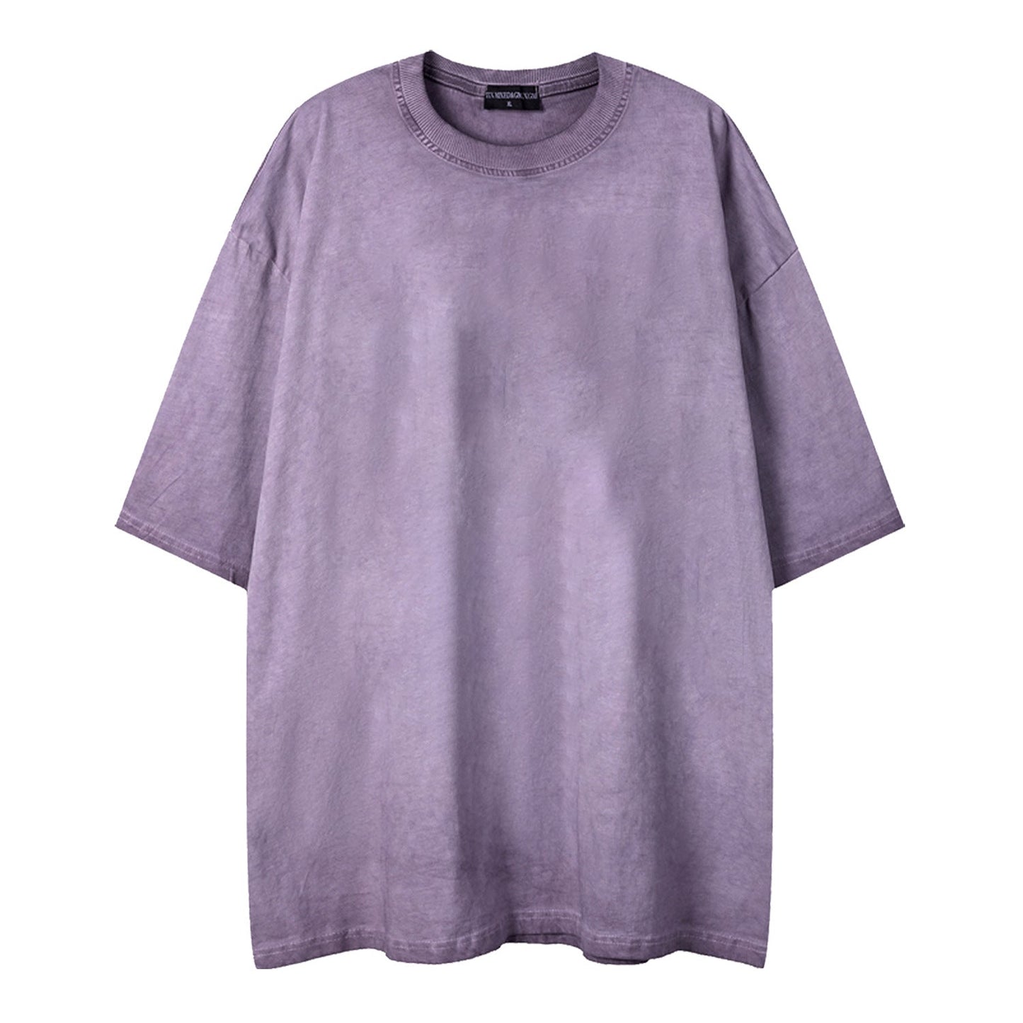 Plain washed old short sleeves