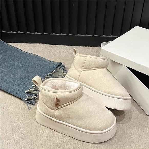 Retro Versatile Fashion Cotton Shoes Women's Anti slip Snow Shoes