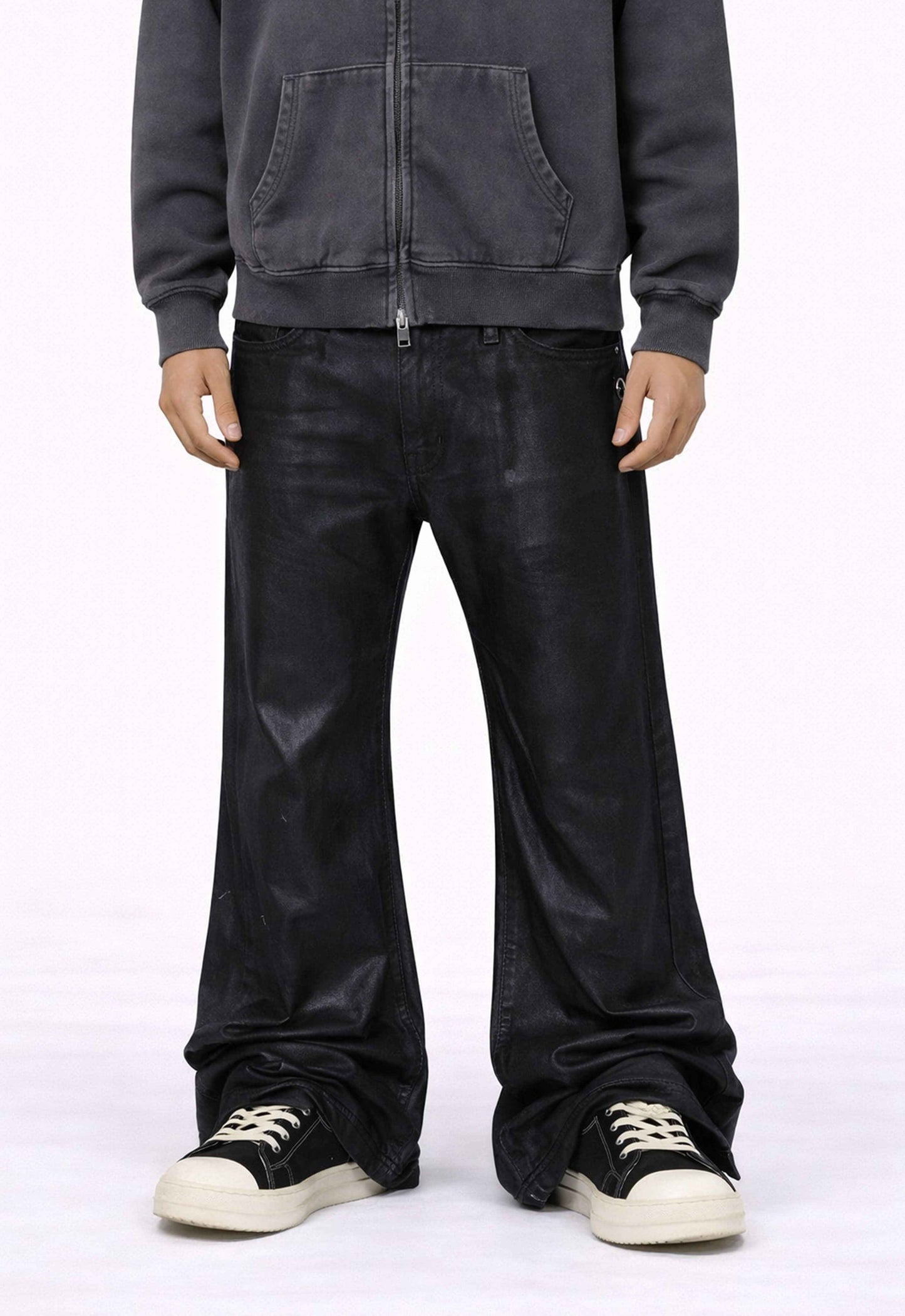 WIDEBOY WAXED FLARE DENIM