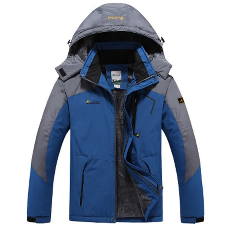 Windproof Fur Coats Military Hooded Anorak Men's Winter Jackets