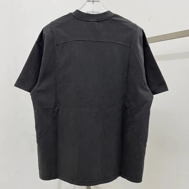 Patchwork Embroidery Unisex Oversized T-shirt