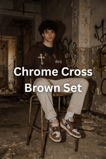 Chrome Cross Brown Set