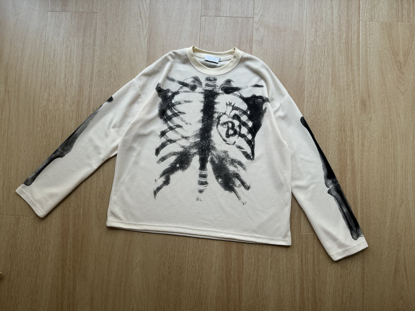 X-Ray Skeleton | Waffle Long Sleeve T-Shirt