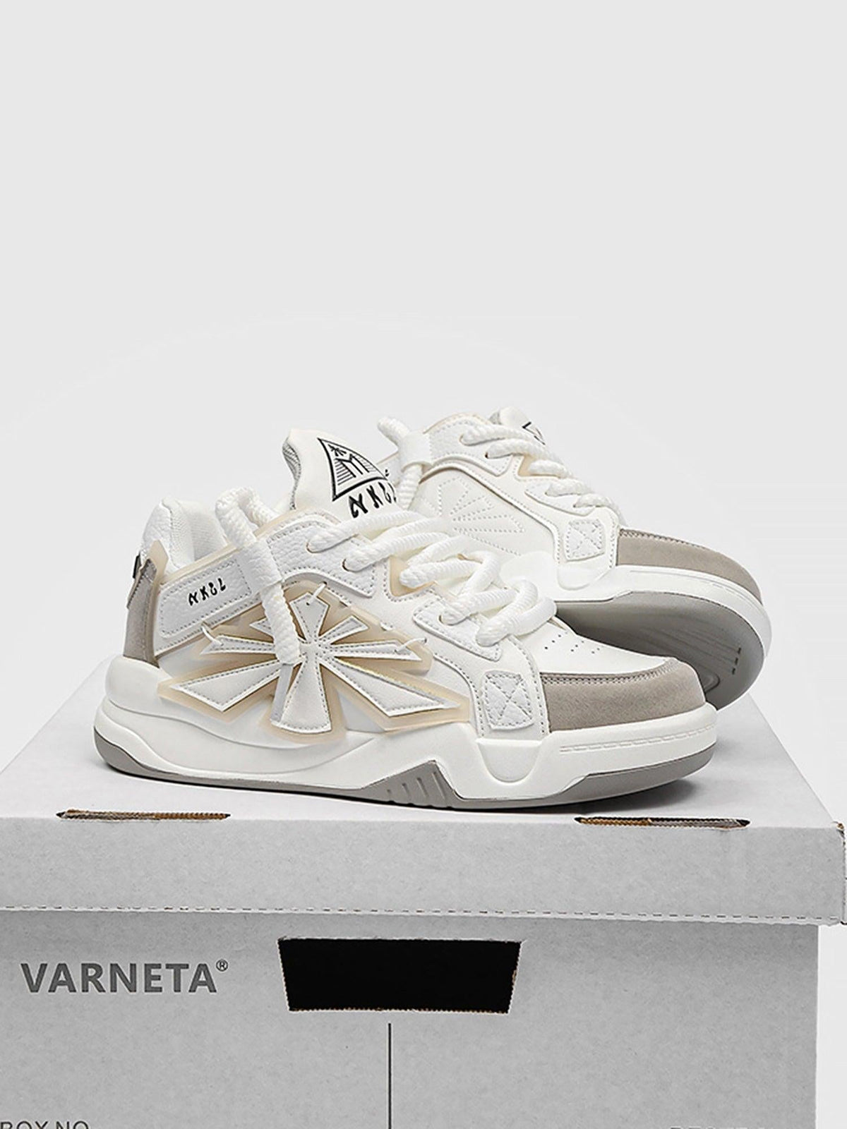 Omygoods Casual Preppy Sneakers
