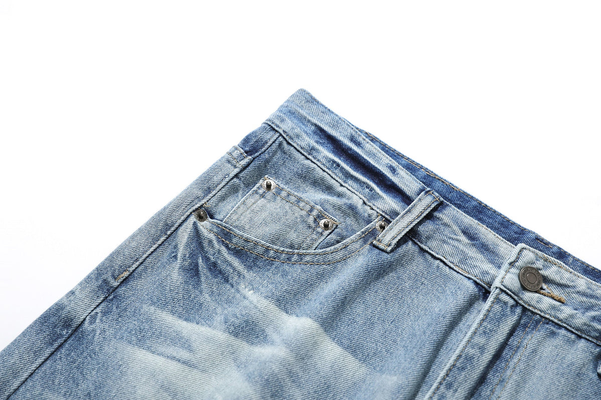 Denim Ripped | Washed flares Jeans - OMYGOODS