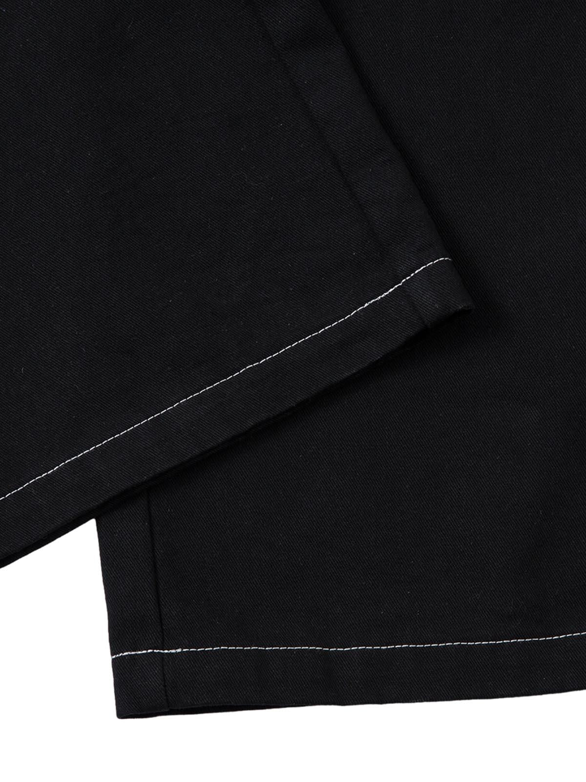 Omygoods Embroidered Flame Baggy Jeans