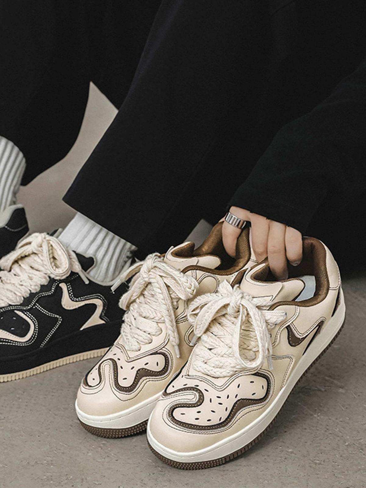 Omygoods High Street Skateboard Couple Shoes