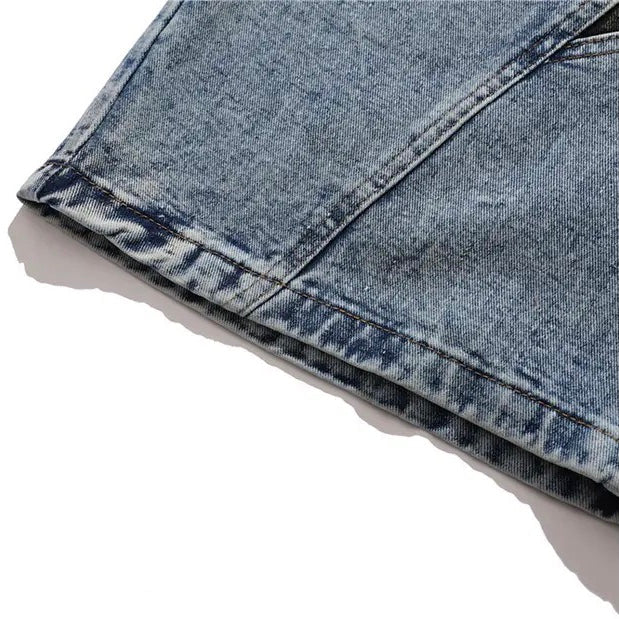 Star Patchwork Denim Shorts
