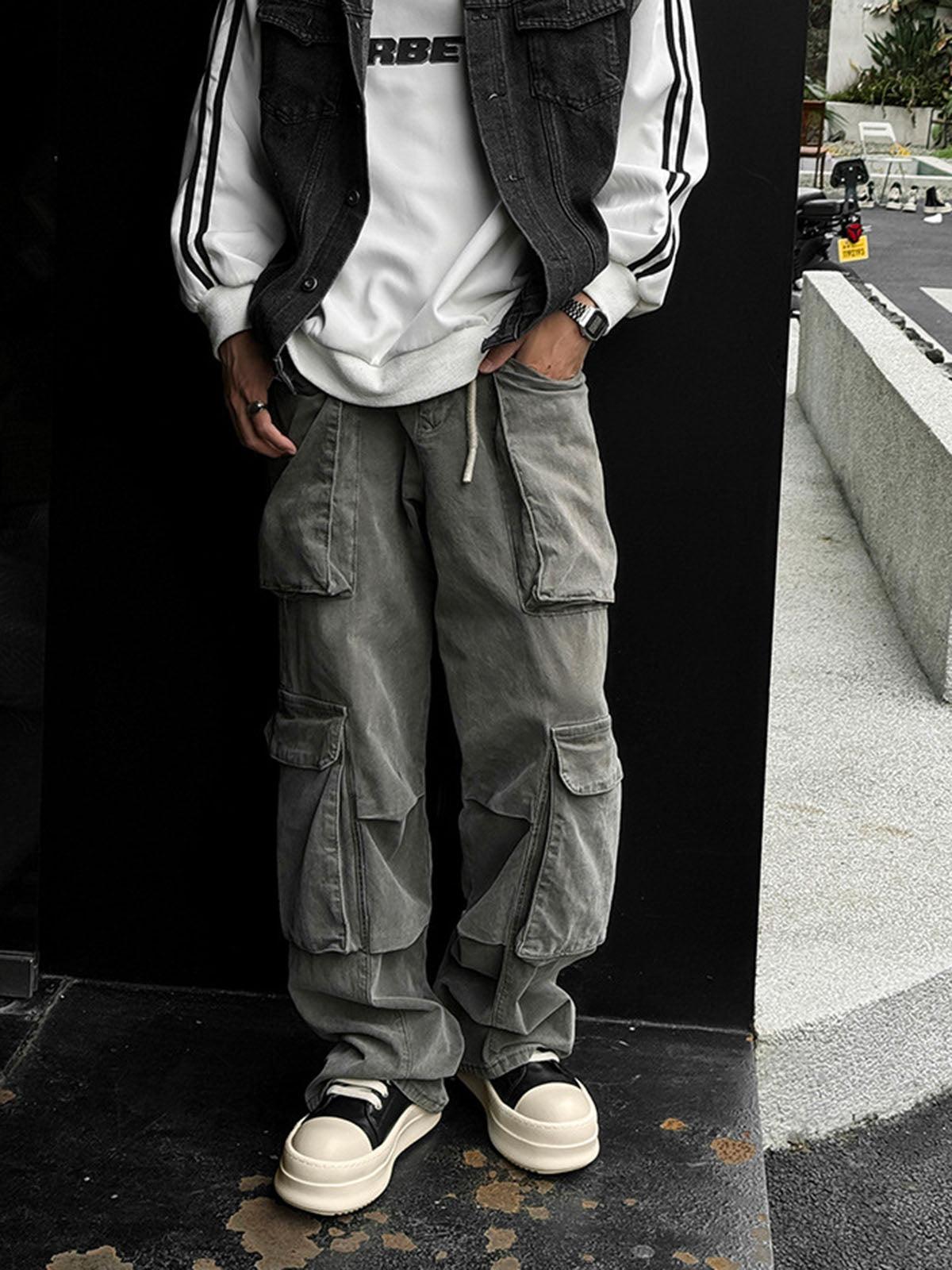 Omygoods Low-Top German Training Chunky Sneakers