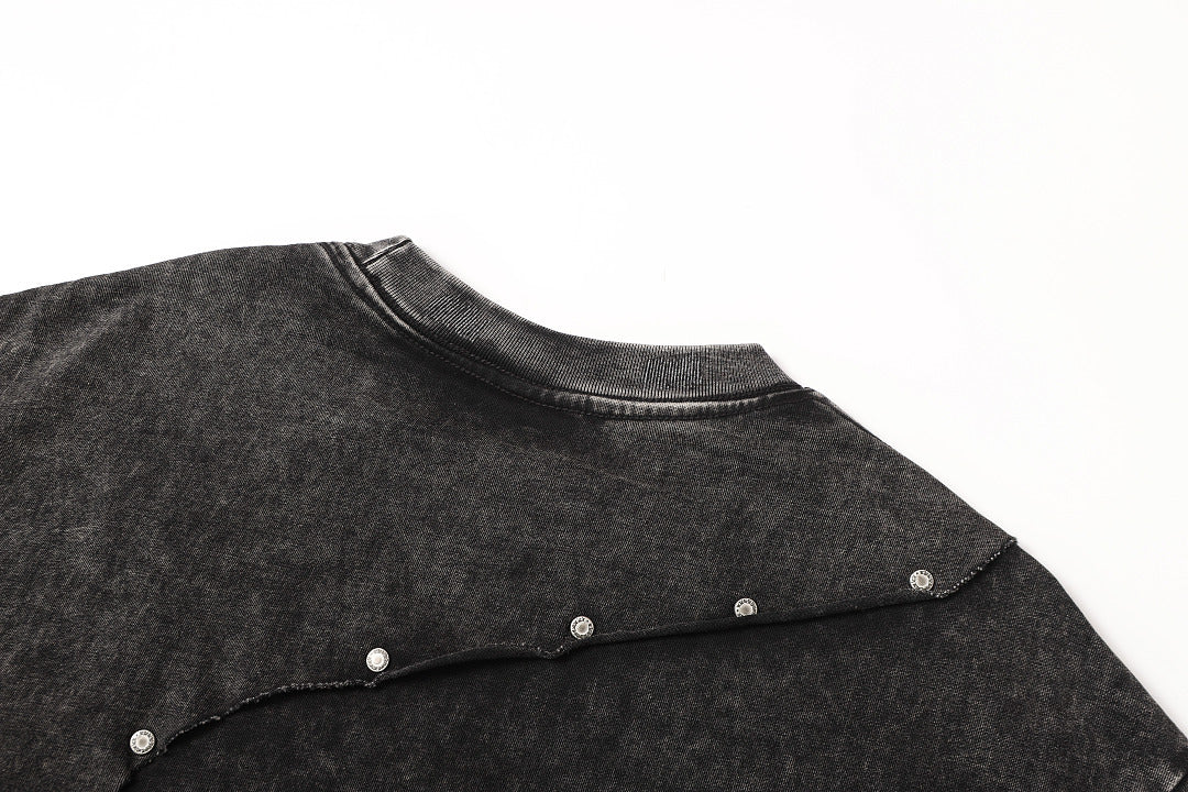 Panel Cotton Stitch T-Shirt - OMYGOODS