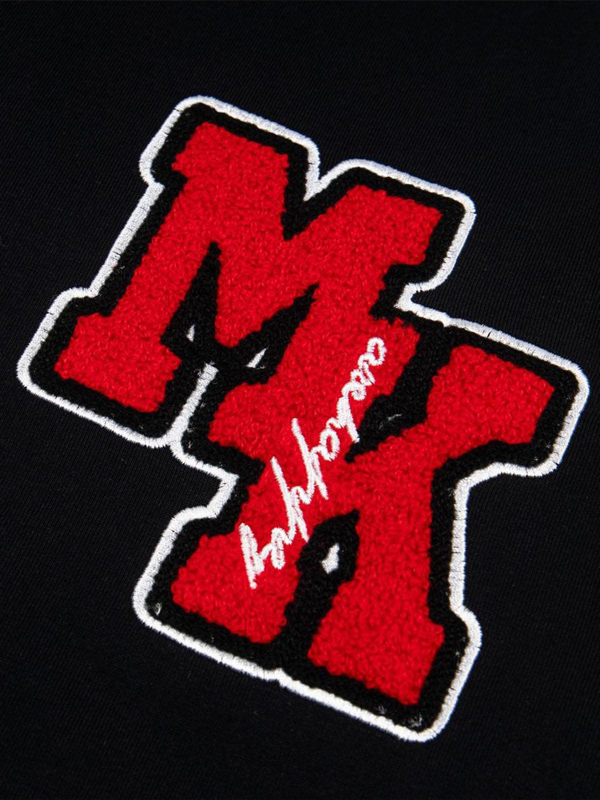 Omygoods Retro Motorcycle Style Heavy Patch Embroidered T-Shirt