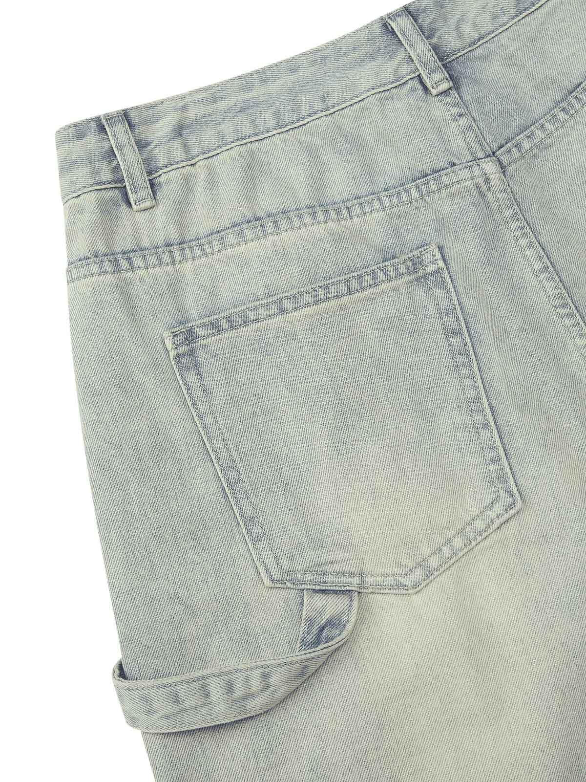 Omygoods Retro Washed Hip-Hop Shorts