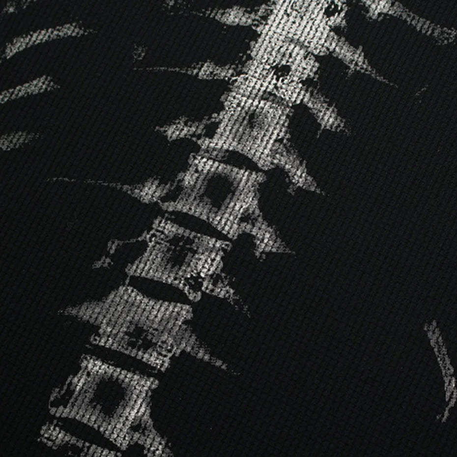 Skeleton Graphic Streetwear Oversized T Shirt - OMYGOODS