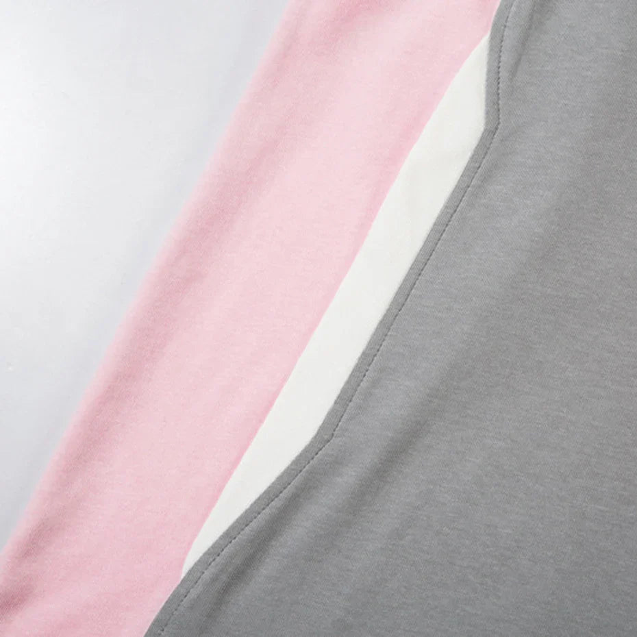 Streetwear Printed Patchwork Oversized Fashion Casual T-shirt - OMYGOODS