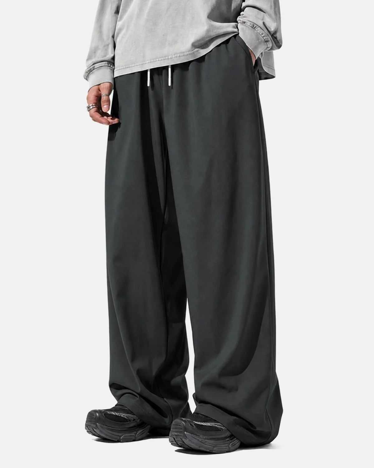 Omygoods AirFlow Cooling Wide-Leg Pants
