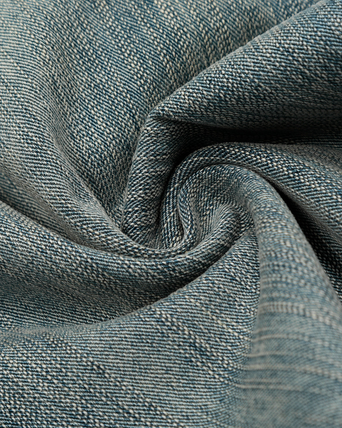 Omygoods Bamboo Weave Distressed Baggy Jeans