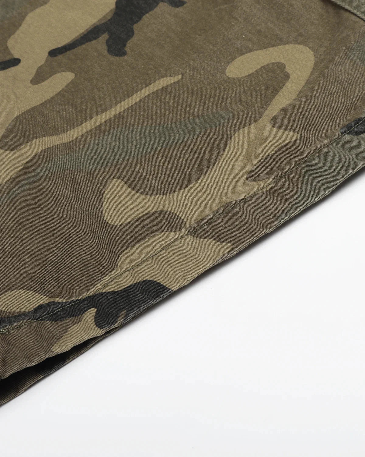 Omygoods Camo Cargo Barrel Pants