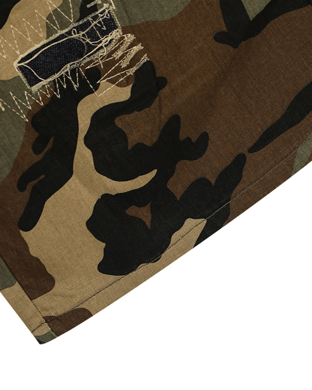 Omygoods Camo Cargo Longline Shorts