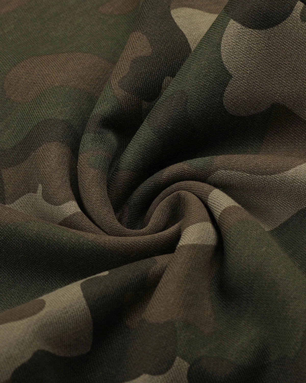 Omygoods Camo Graphic Wide-Leg Sweatpants