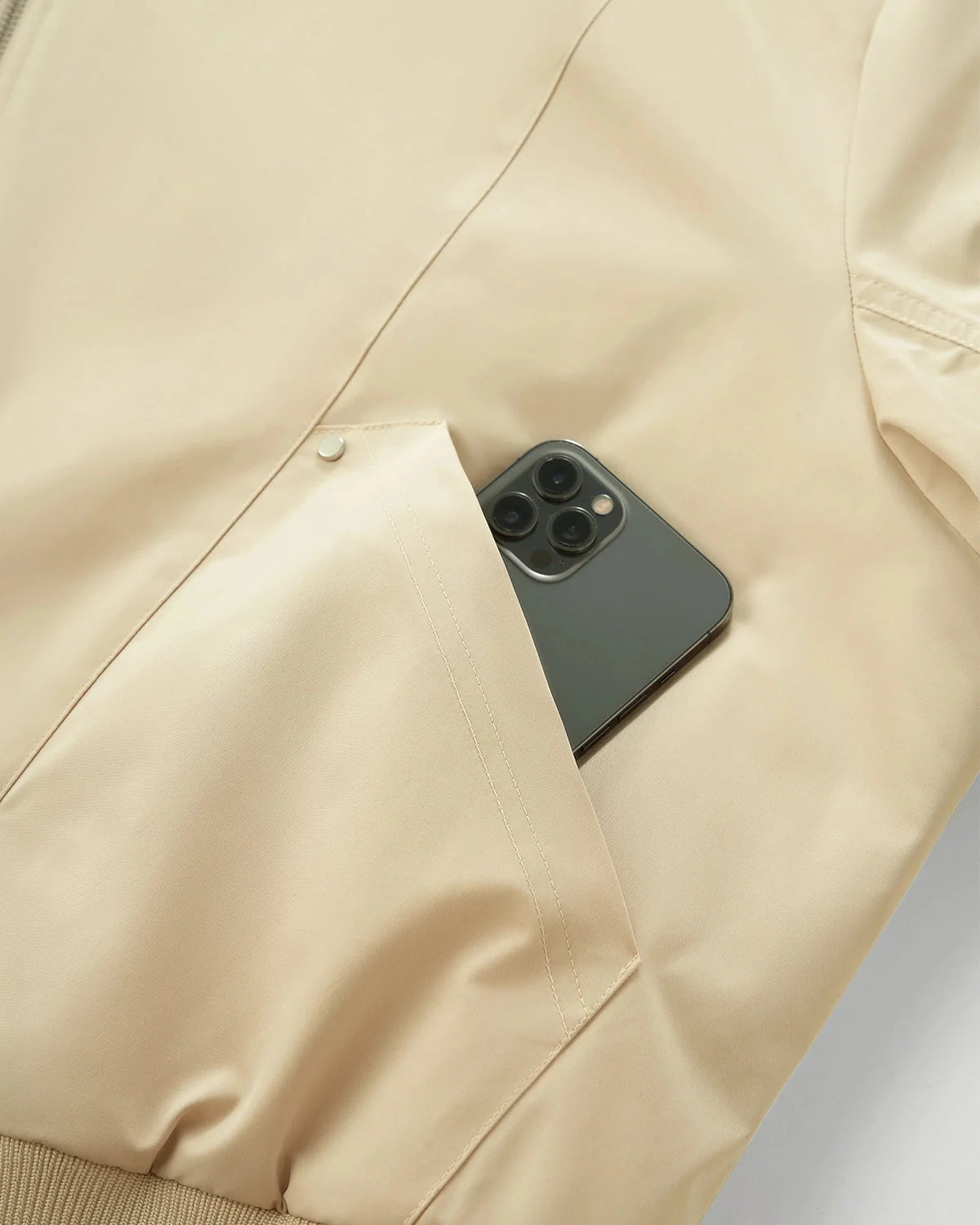 Omygoods Cotton Padded Bomber Jacket