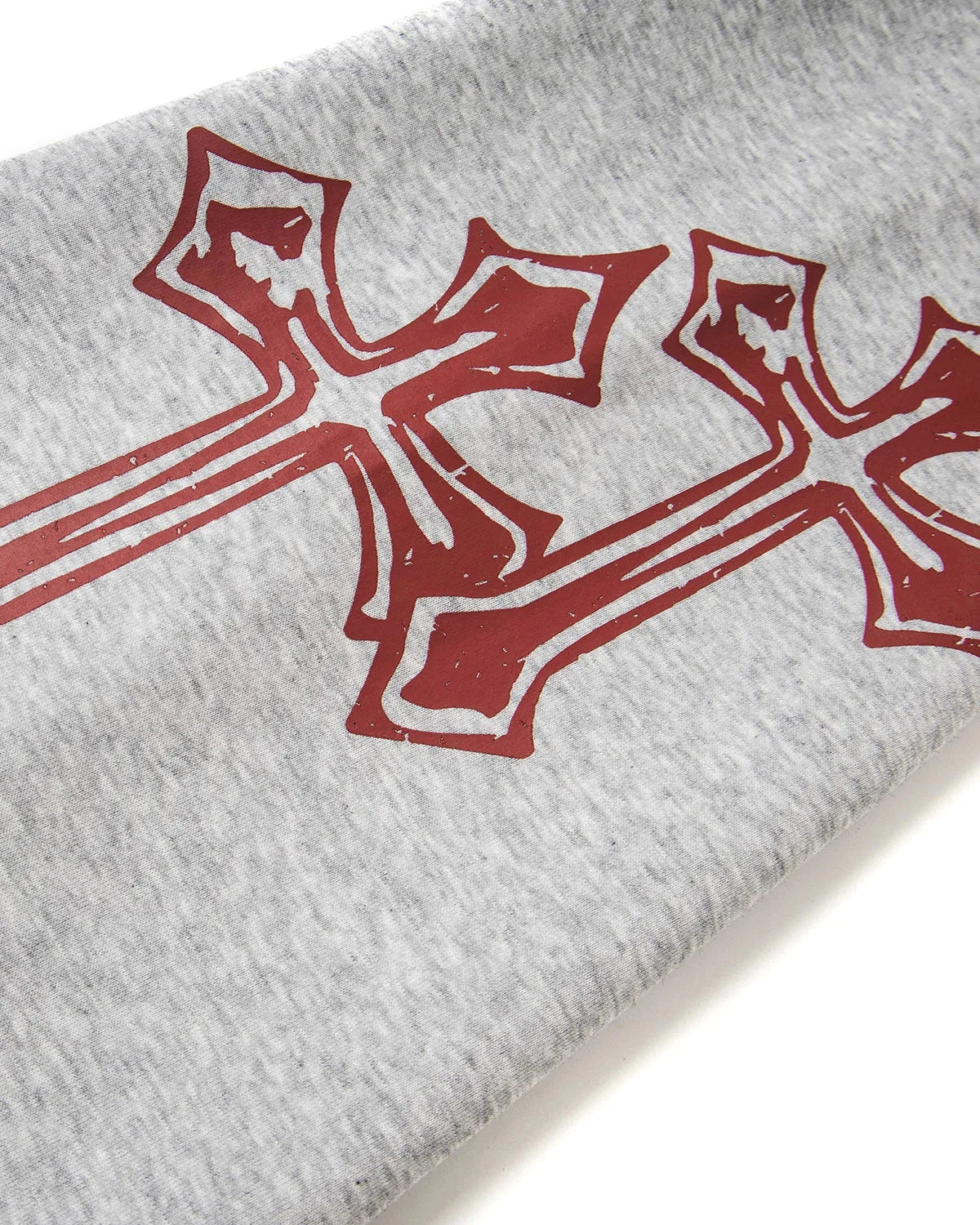 Omygoods Cross Print Baggy Sweatpants