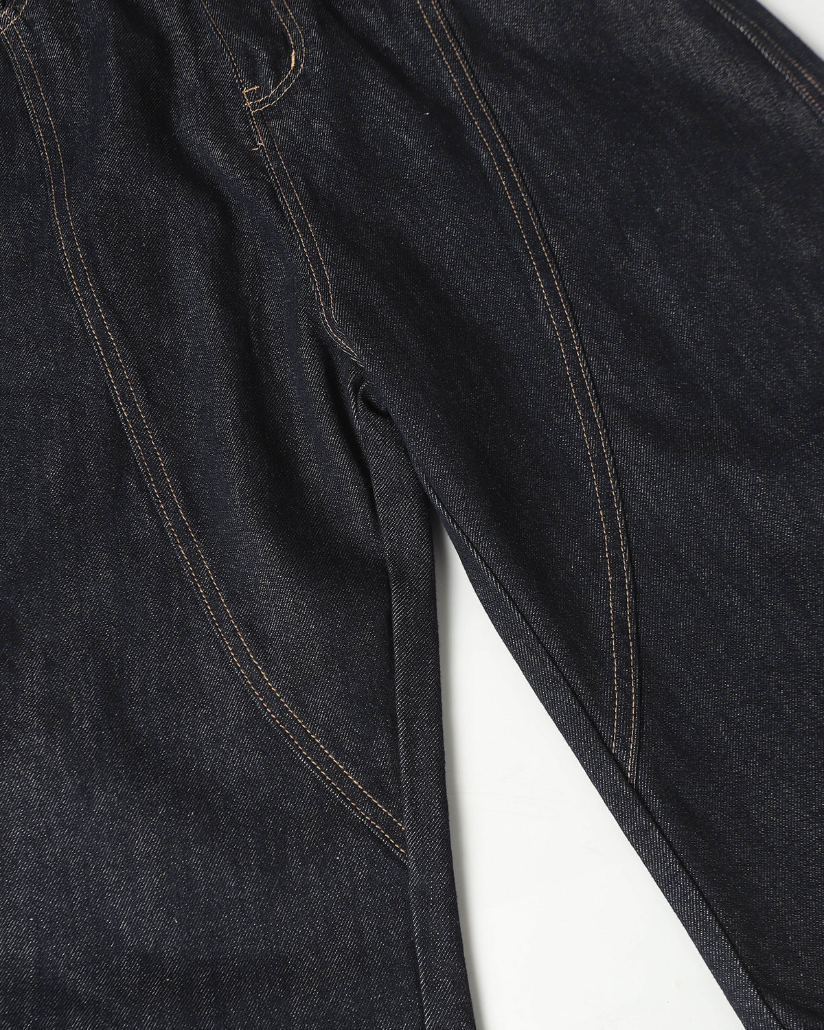 Omygoods Deconstructed Scimitar Denim Longline Jorts