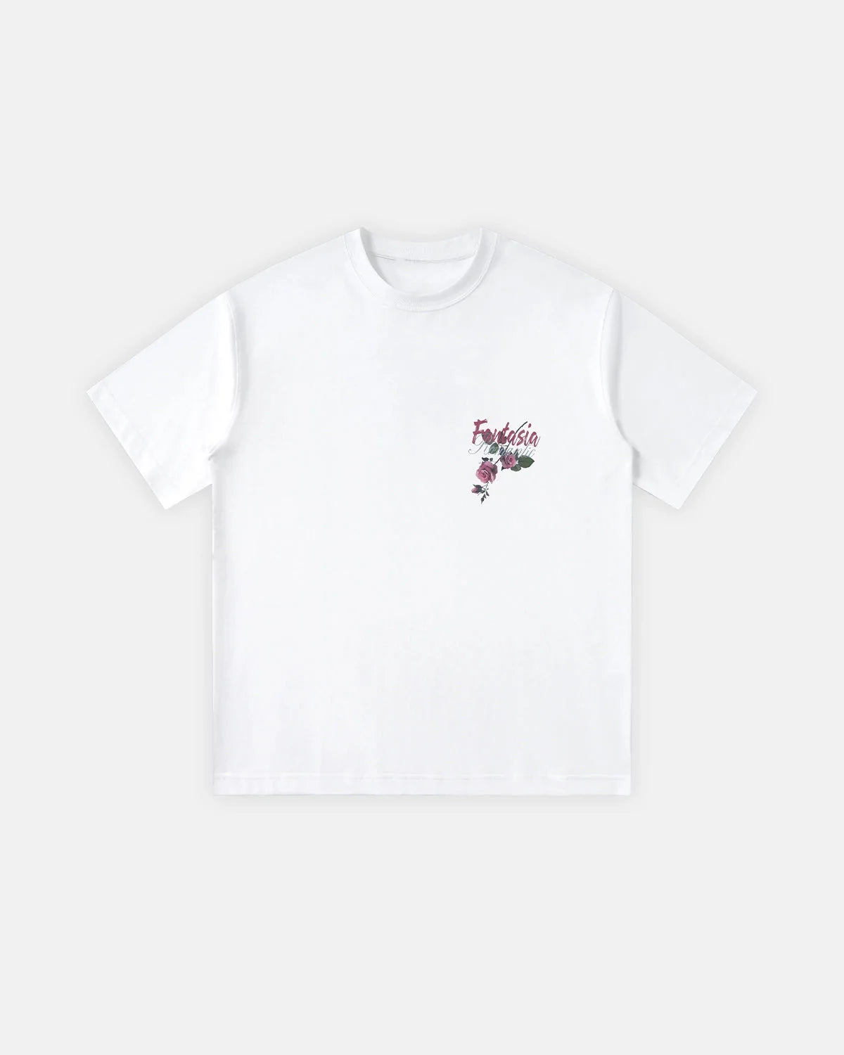 Omygoods Floral Back Graphic T-Shirt