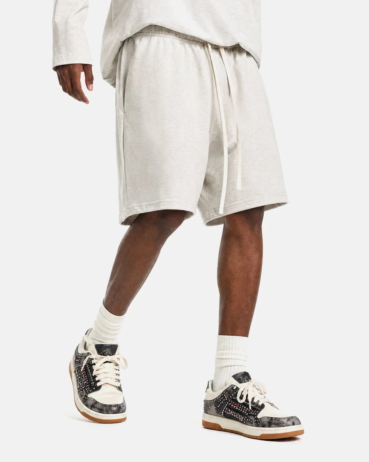 Omygoods Heavyweight Drawstring Sweat Shorts