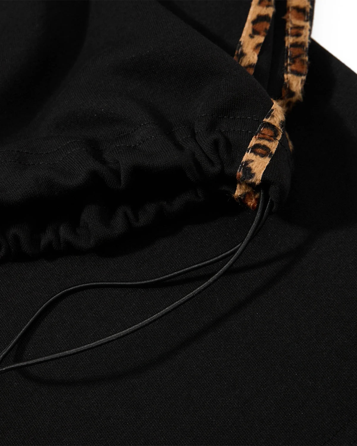 Omygoods Leopard Stripe Graphic Barrel Sweatpants