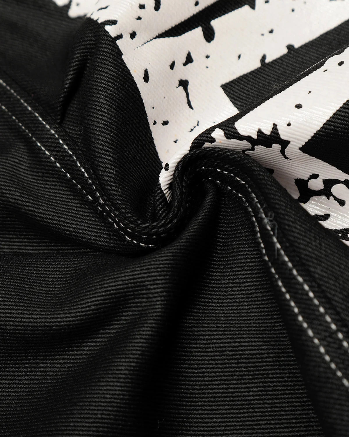 Omygoods Letter Graphic Cargo Barrel Jeans