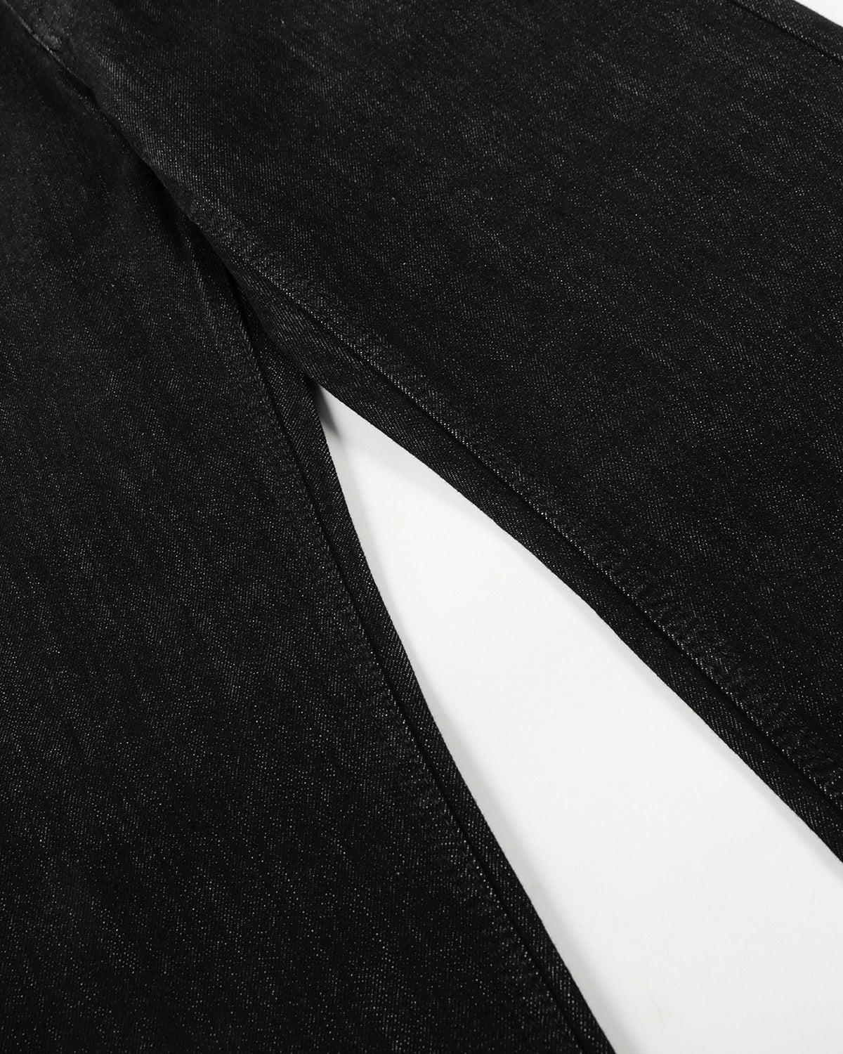 Omygoods Raw Buttons Up Baggy Jeans