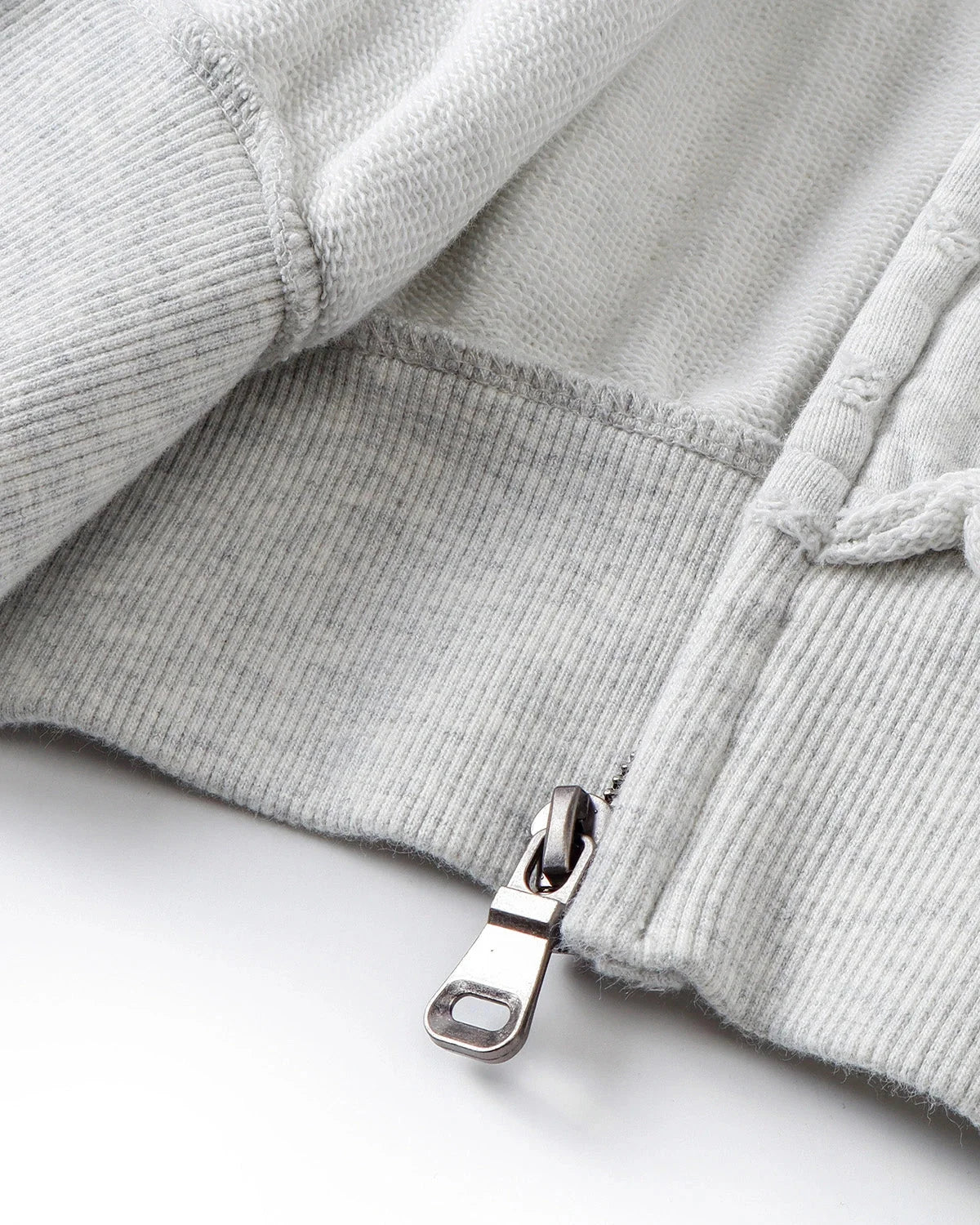 Omygoods Raw Seam Boxy Zip Up Hoodie