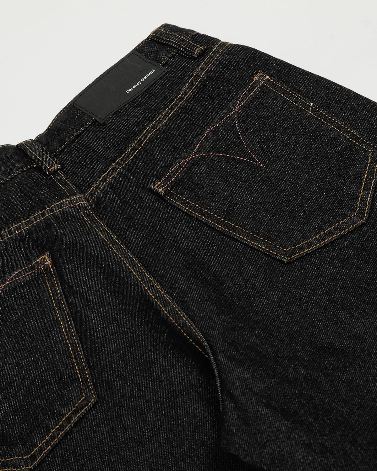 Omygoods Raw Embroidery Baggy Jeans