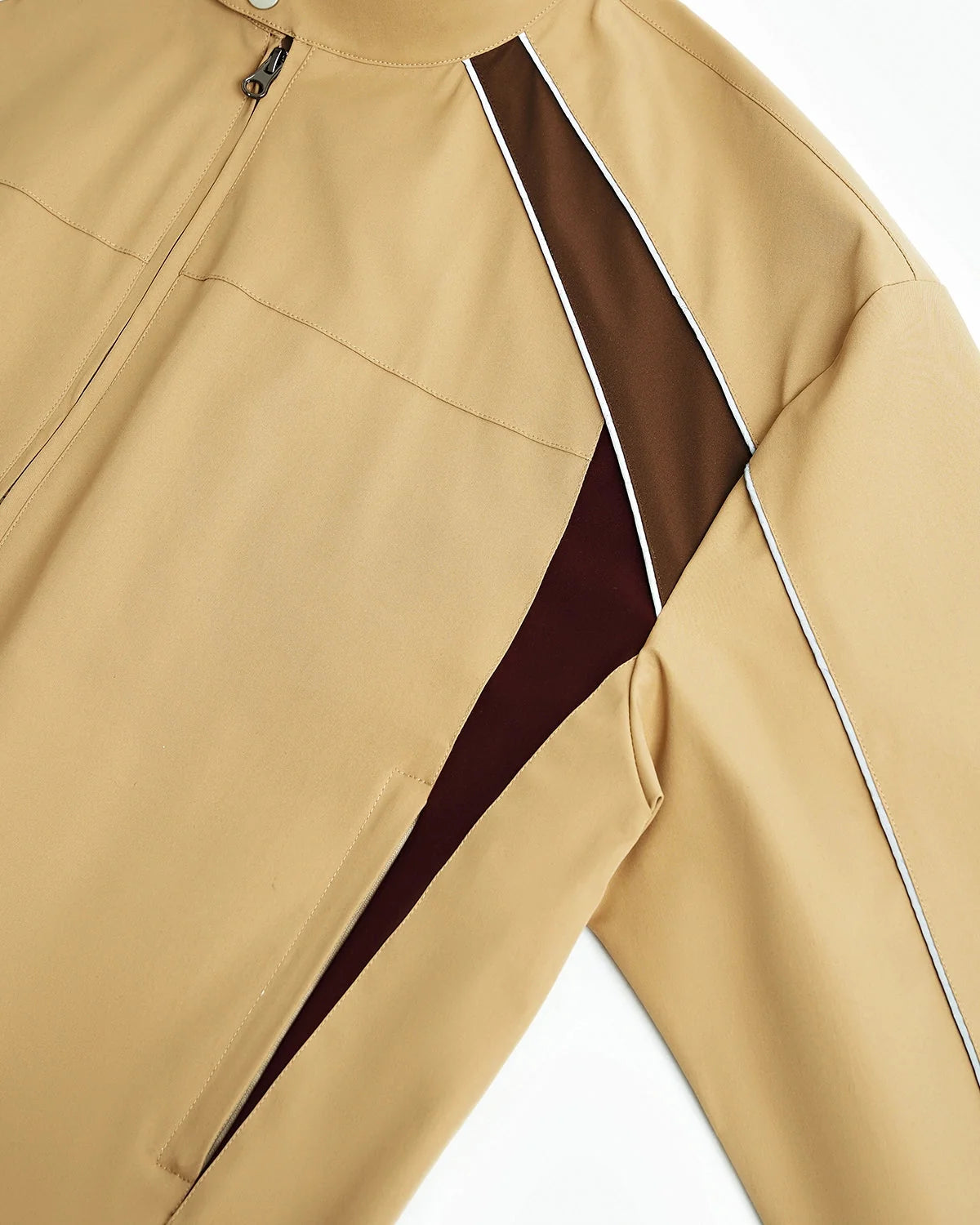 Omygoods Reflective Windbreaker Track Jacket