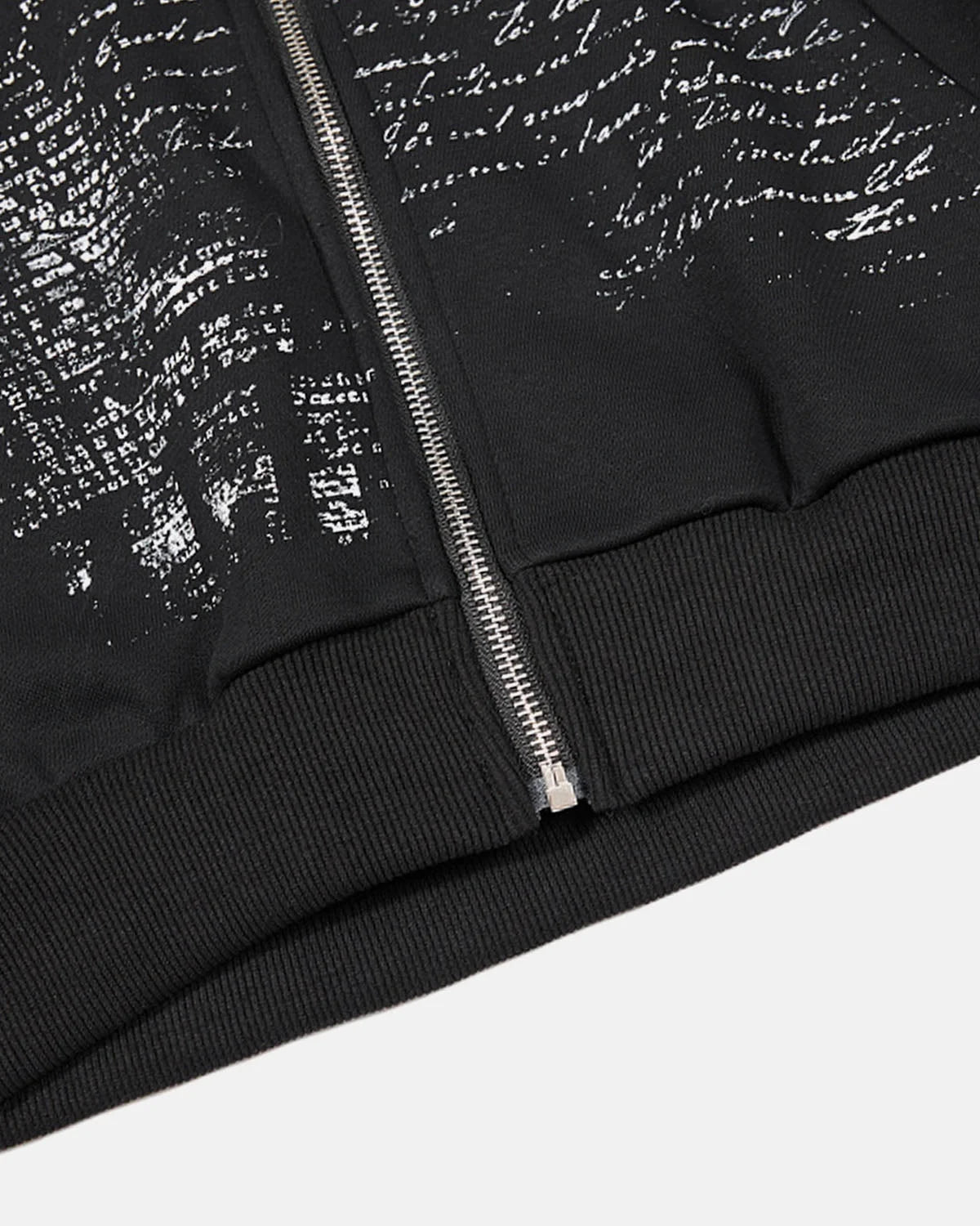 Omygoods Retro Graphic Boxy Zip Up Hoodie