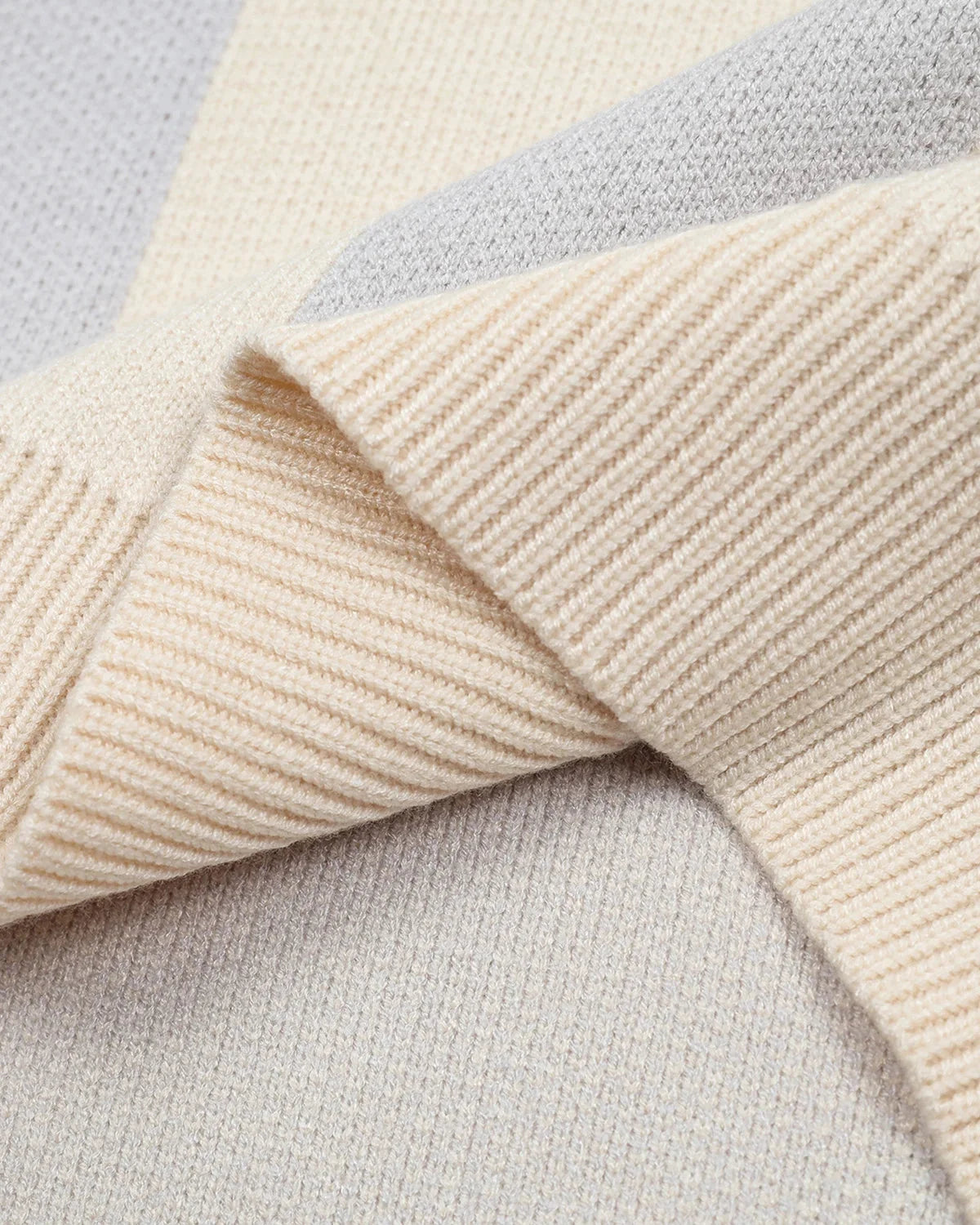 Omygoods Retro Striped Polo Knit Sweater