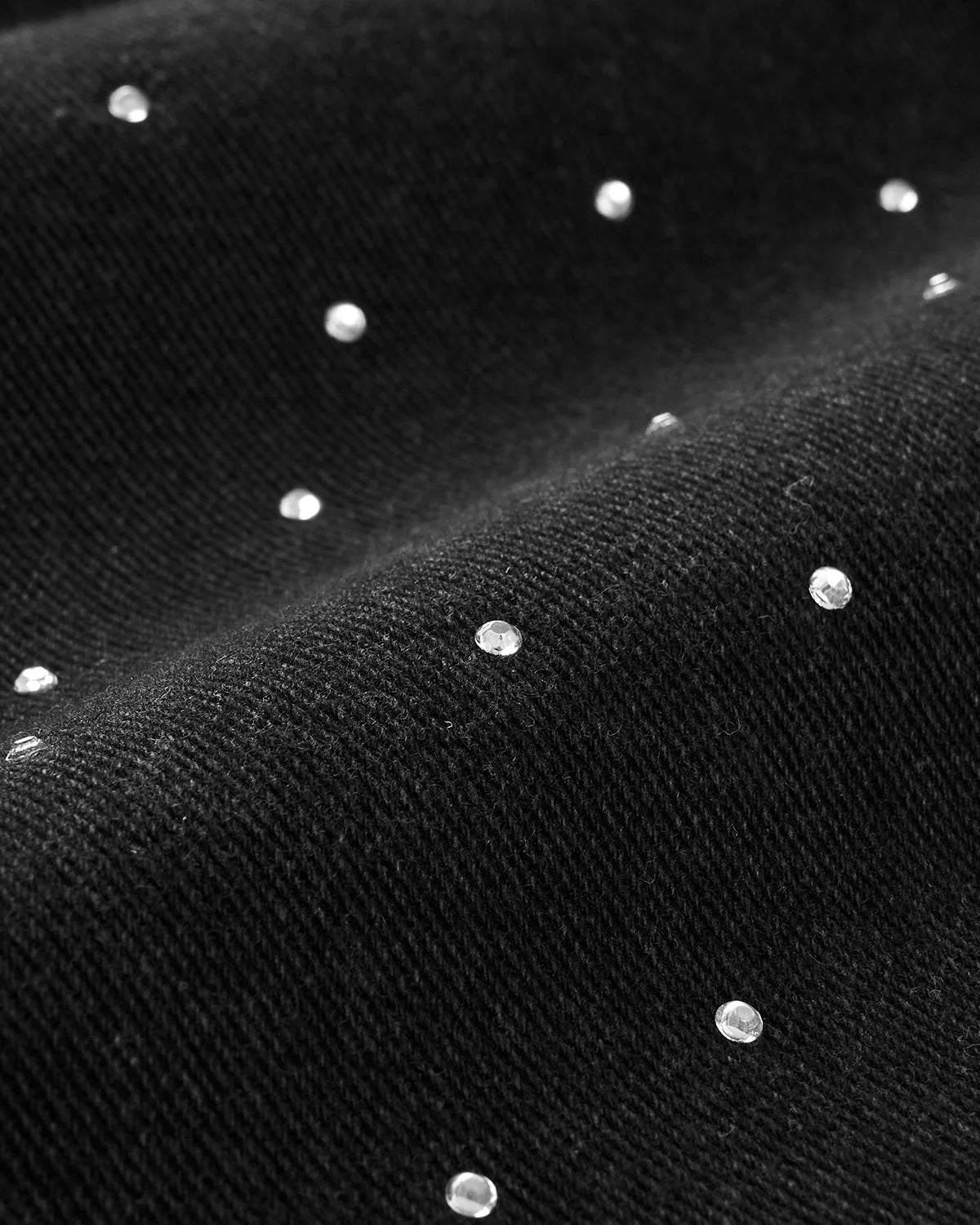 Omygoods Rhinestone Straight Leg Jorts