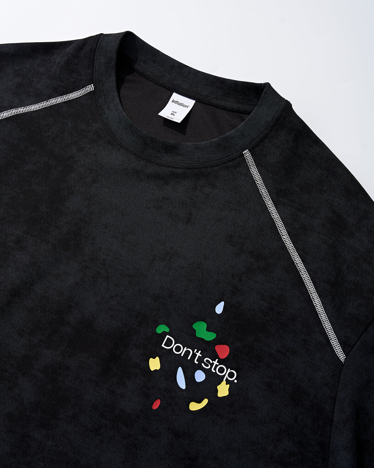 Omygoods Climbing Graphic Puff Print T-Shirt