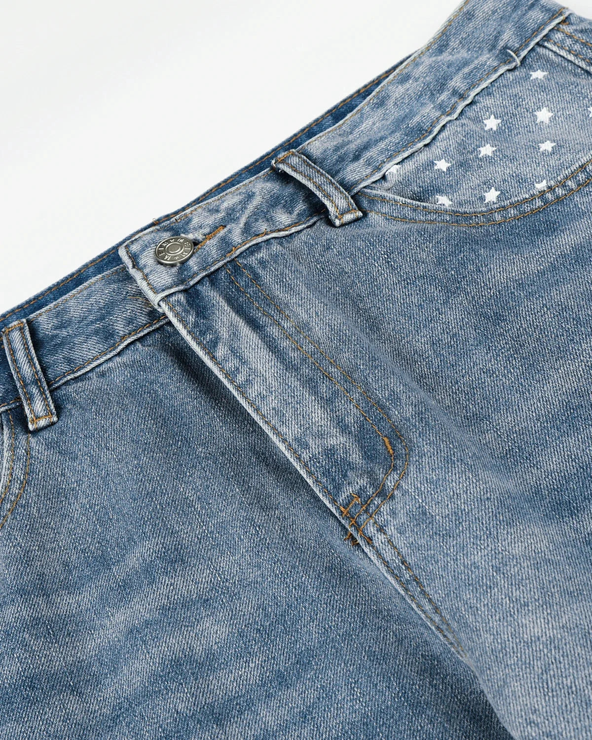 Omygoods Star Pocket Bootcut Jeans