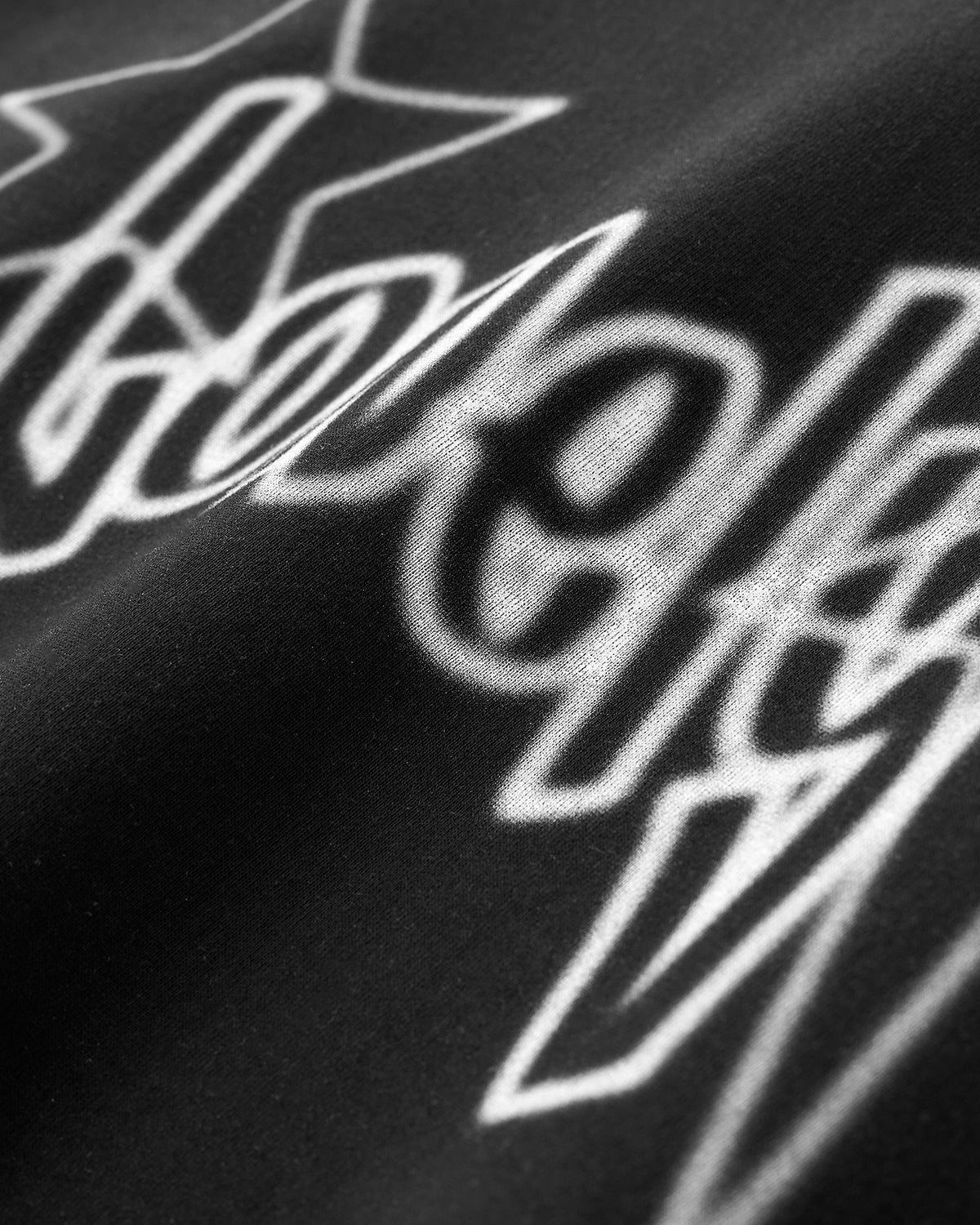 Omygoods Stitching Spray-Painted Hoodie
