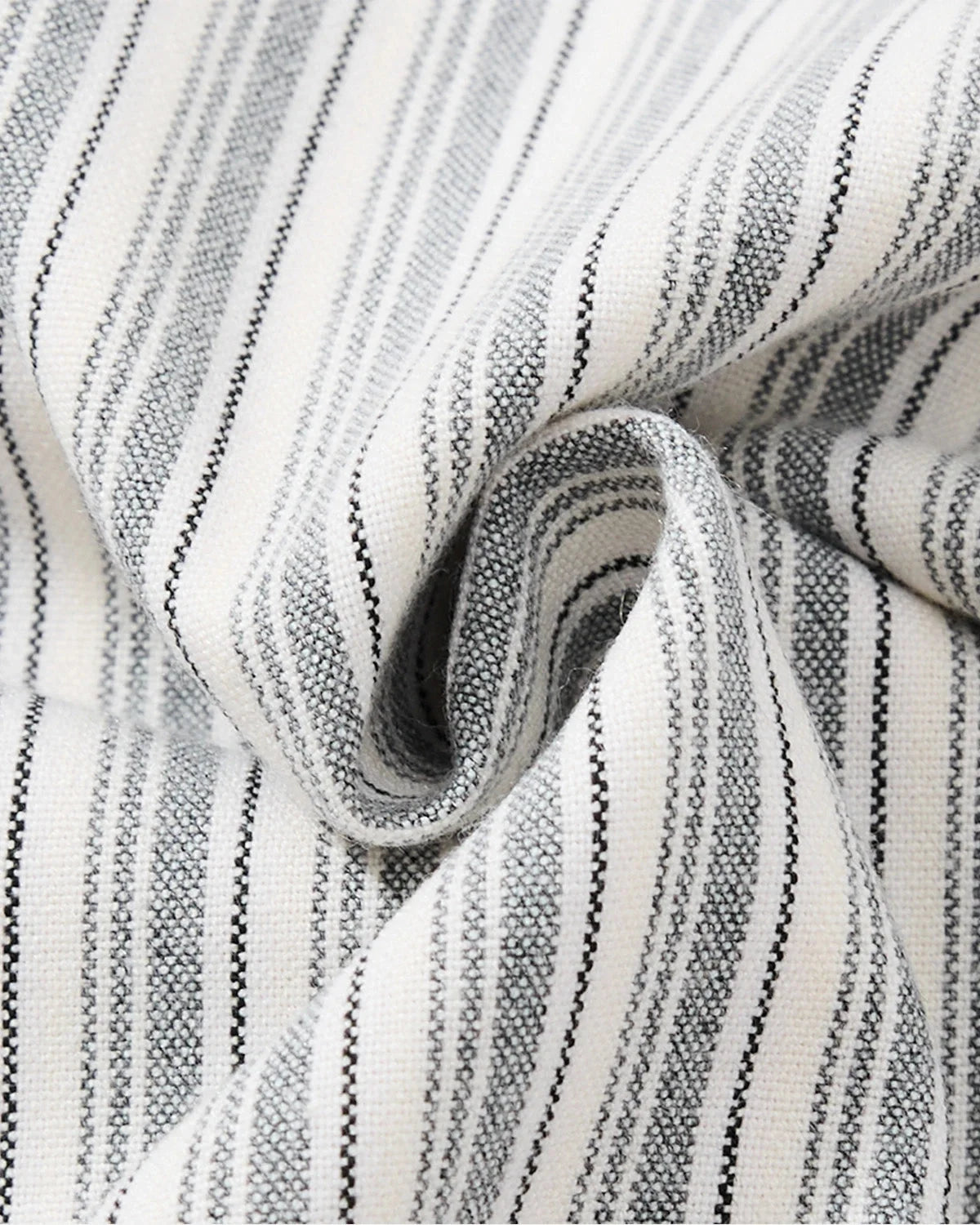 Omygoods Vintage Striped Embroidered Shirt