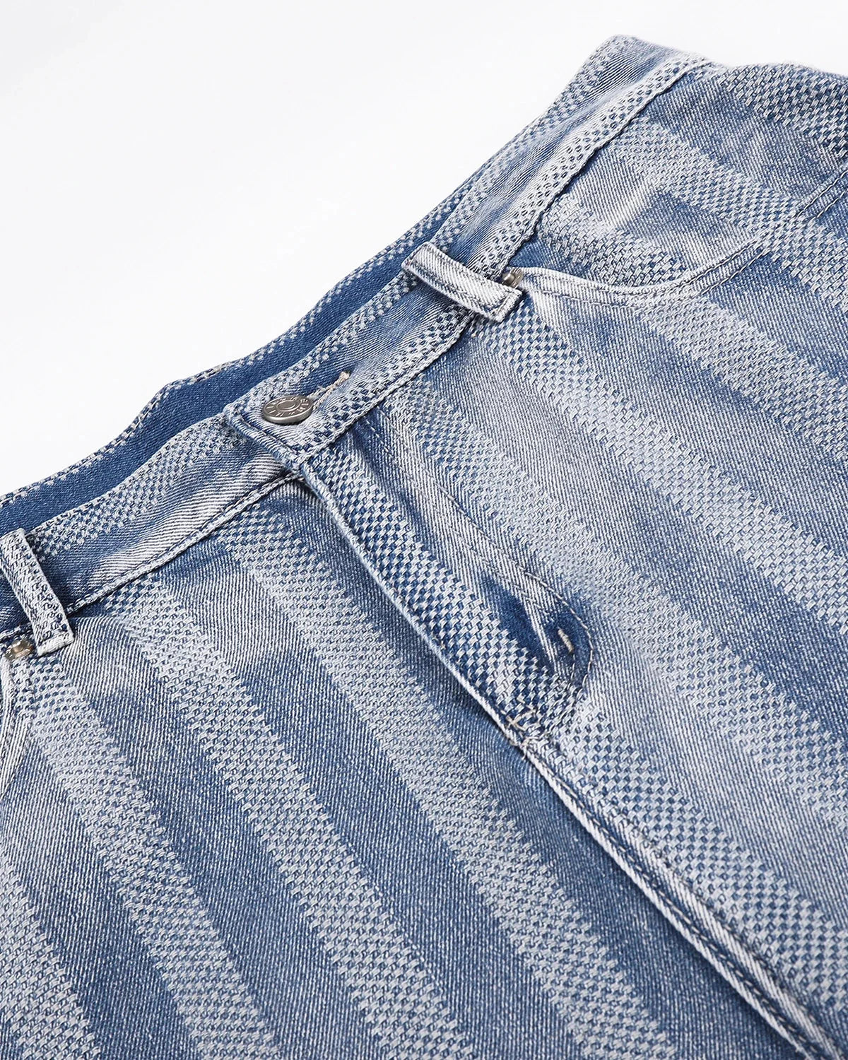 Omygoods Woven Texture Baggy Jorts
