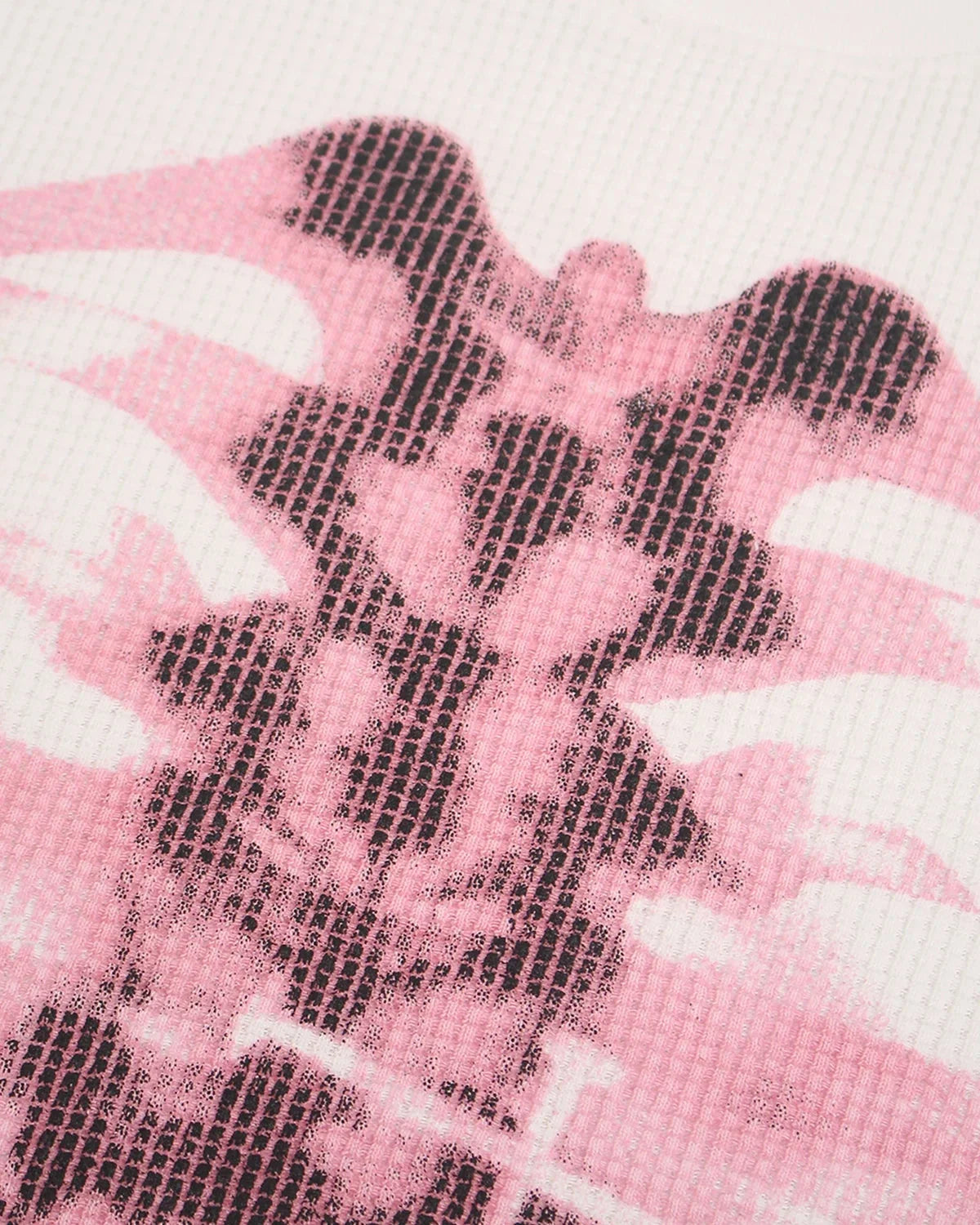 Omygoods Pink X-Ray Skeleton Boxy T-Shirt